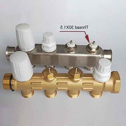 Radiator Knop - Verwarming Handwiel - Temperatuur Regelen - Duurzaam Plastic - M30x1.5 Schroefdraad - Wit