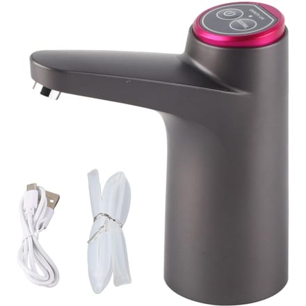 Distributeur d'eau automatique USB, pompe à eau électrique pour camping, ménage, noir, intégré gray