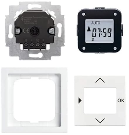 Busch-Jaeger Jalousie-Compact-Timer complete set 2-voudig studiowit - future® linear (6422 UJ-84), 2CKA006410A0413