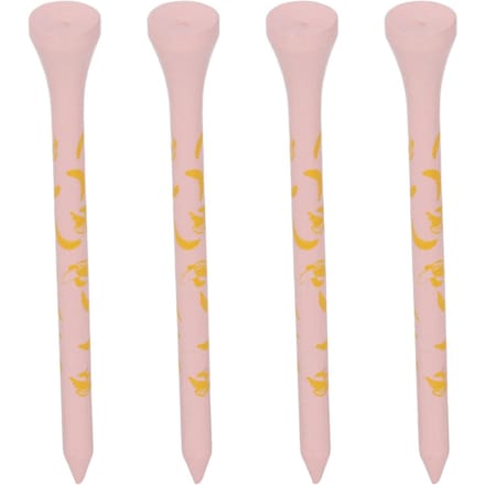 30 stuks Bamboe Hout Golf Tees 8cm Bedrukte Schedel Houten Golf Tees Golf Accessoires Roze roze