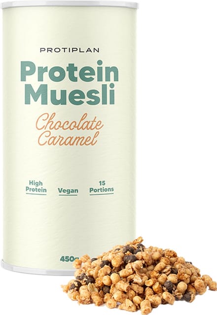 Protiplan - Protein Muesli Chocolate Caramel - 450 g - 15 porties - Eiwitrijk