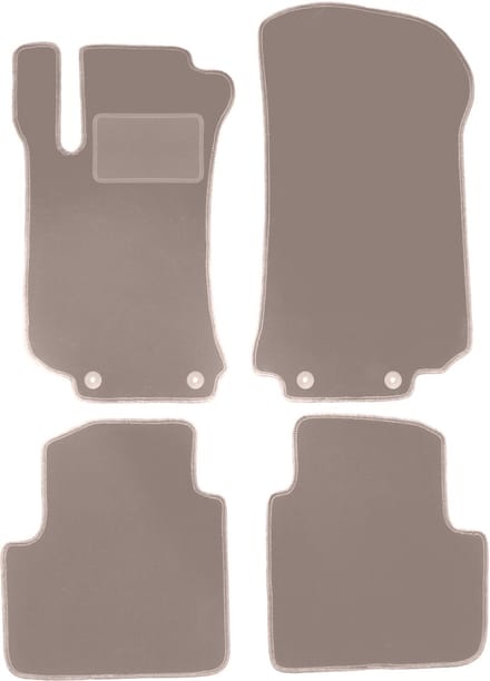 Beige veloursmatten voor: Mercedes R V251 / R251 minivan (2005-2013)
