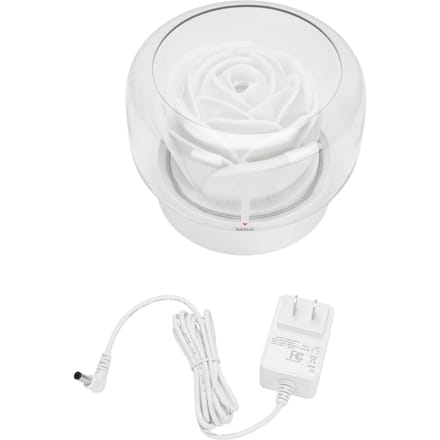 Essentiële Olie Diffuser Luchtbevochtiger Stille Bloem Aromatherapie Diffuser met 7 Kleuren Nachtlampje voor white