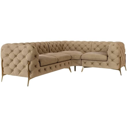 3-zitshoekbank Chelsea rechts velvet | Ropez