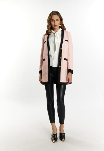 Faina Bouclé blazer Dames roze