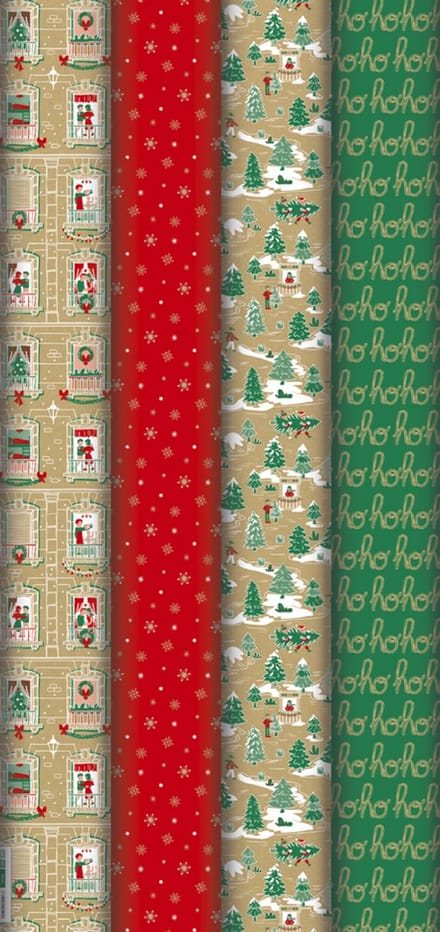 Clairefontaine Kerstinpakpapier 'Kerstsfeer'