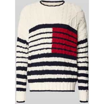 Relaxed fit gebreide pullover van puur katoen