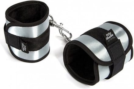 Fifty shades of grey - soft handboeien - zilver