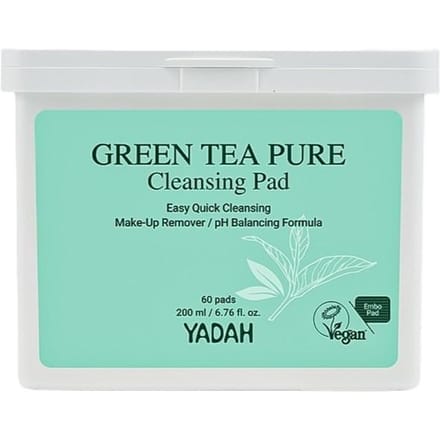 [YADAH] Green Tea Pure Cleansing Pad 200ml 60EA blue