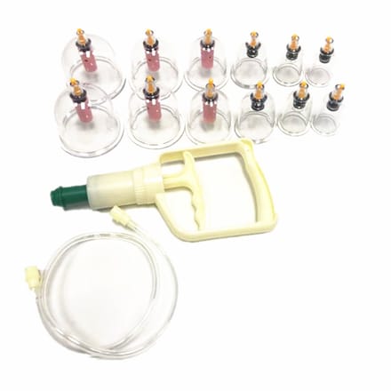 Cupping met vacuümpomp voor behandeling en massage 12 st
