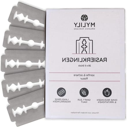 Scheermesjes Dames - Plastic-vrij Scheermes - Zero Afval Scheren - Roestvrij Staal - 5 of 100 Stuks