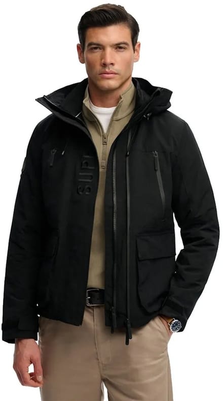 Superdry - Ultimate Geborduurd Windbreaker Jack met Capuchon - Heren