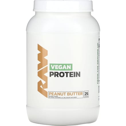 Raw Nutrition, Protéine Végane, Beurre de Cacahuète, 1,81 lb (825 g)