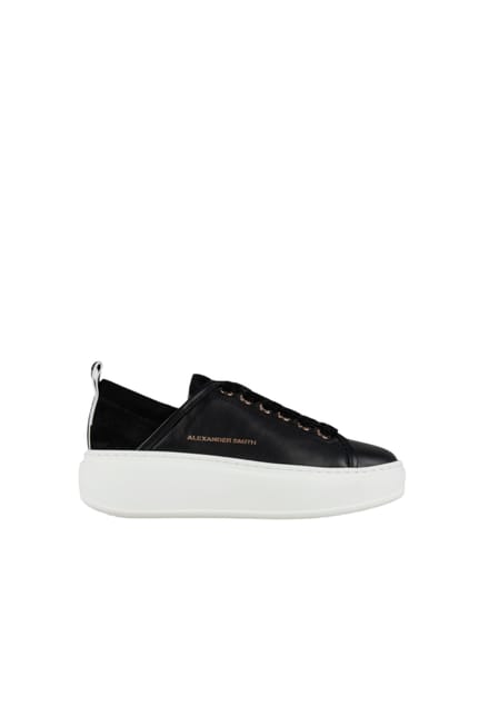 asbcwhw-0522-blk Alexander Smith Vrouwen leder zwart