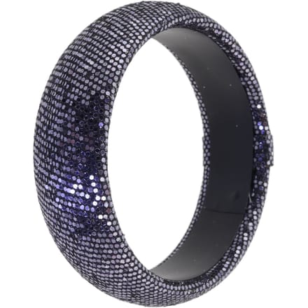 Behave – Armband – Antraciet Grijs – Brede Bangle – Glitter – Nikkelvrij