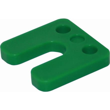 GB drukplaat met sleuf 10mm groen (48 Stuks)