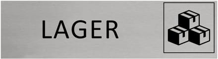 CombiCraft Aluminium Deurbordje "Lager " 165x45mm met tape