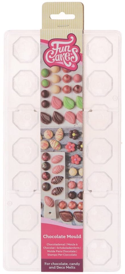 FunCakes Chocolade Mal - Diamand - Transparant - Chocoladevorm - Bakvorm Chocolade