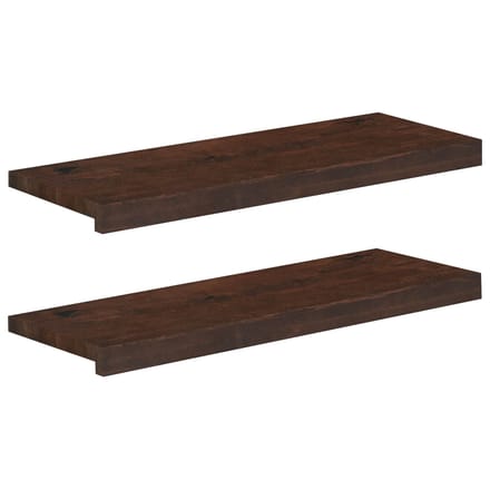vidaXL - Raamprofielen - 2 - st - Donkerbruin - 80 - x - 25 - x - 2 - cm