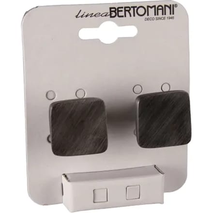 Bertomani Meubelknop - Zamak - Geweerkleurig - 30x30mm - Set Van 2