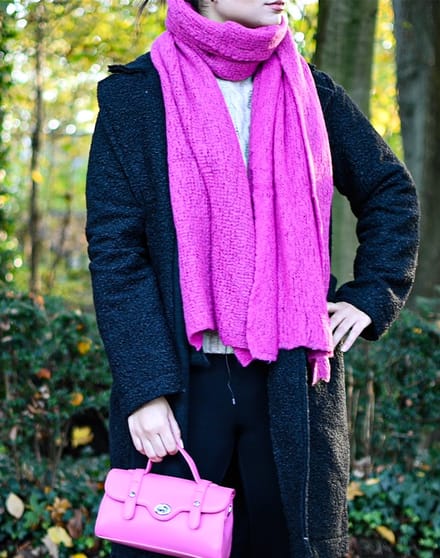 Giuliano Winter Sjaal - fuchsia