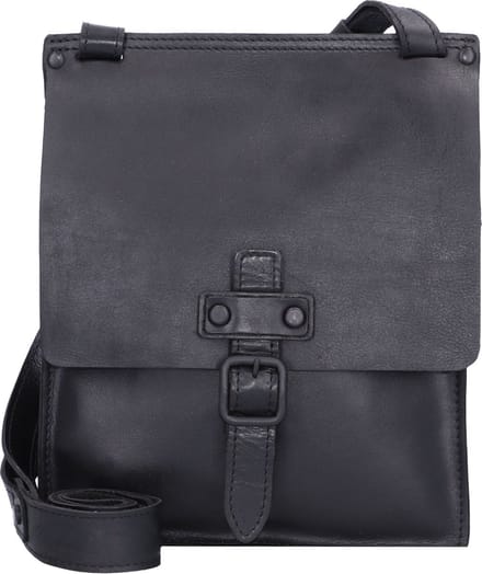 HAROLD'S Leren Schoudertas Aberdeen Crossbag Black Zwart