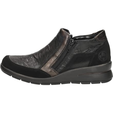 Rieker Enkellaars - L4851-00 Zwart/Brons - Maat 36