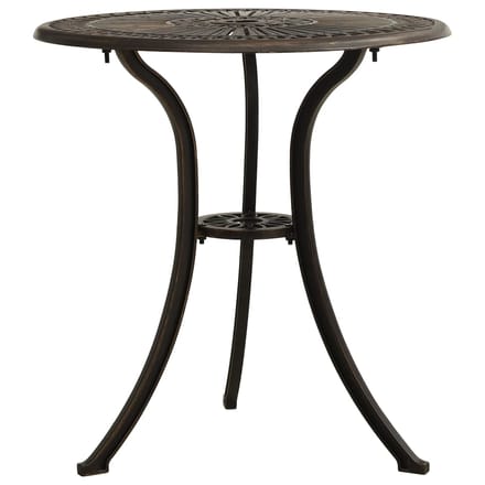 vidaXL - Tuintafel - 62x62x65 - cm - gietaluminium - bronskleurig