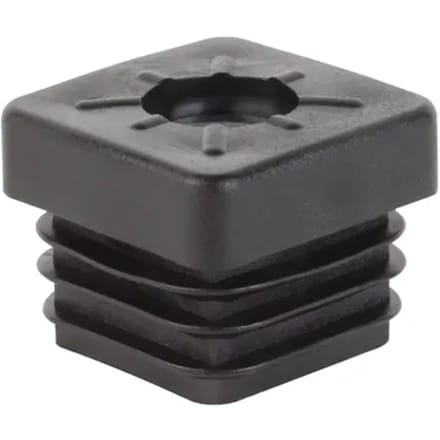 Alberts Schroefdraaddop Voor Vierkante Buis 25x25mm M9 Zwart 4st.