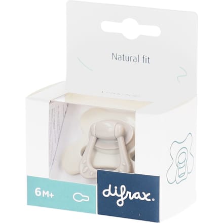 Difrax Fopspeen Natural 6m+ Special Edition Grey Agate 1