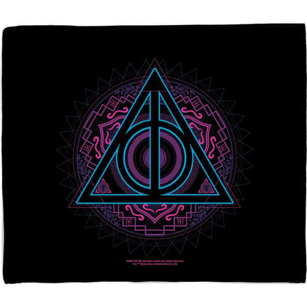 Harry Potter Deathly Hallows Fleece Blanket - M