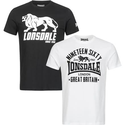 Lonsdale T-shirt Bylchau T-shirt regular fit double pack