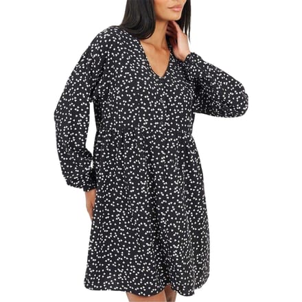 Brave Soul Mini-jurk voor dames (normale pasvorm) (Zwart, Wit)
