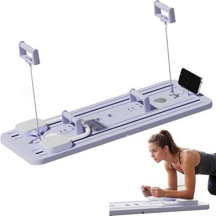 Verbeterde Ab Roller Wheel Training Board met Elleboog Ondersteuning, Multifunctionele ab wiel roller, Automatische Rebound Abdominale Board Core Trainer Ab Oefening Machine Thuis Workout Apparatuur