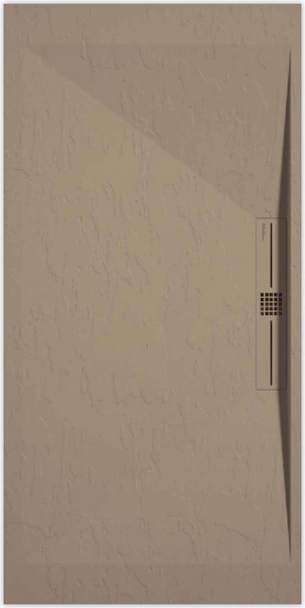 Sanifun douchebak Stone Side Moka Slate 900 x 800 P