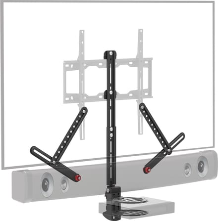 Barkan - TV Beugel met plank - Soundbar Beugel - Antislip - Zwart
