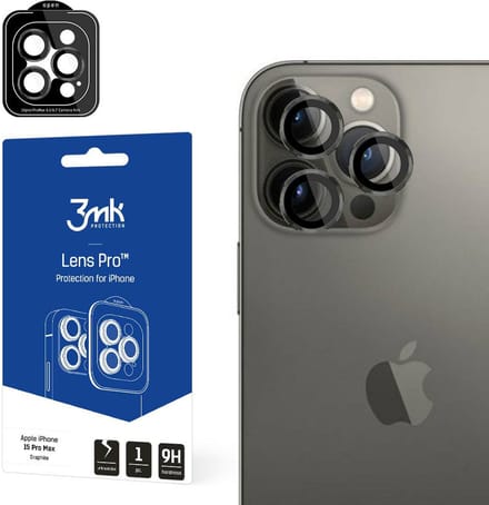 3mk Apple iPhone 15 Pro Max - Lens Protection Pro Graphite