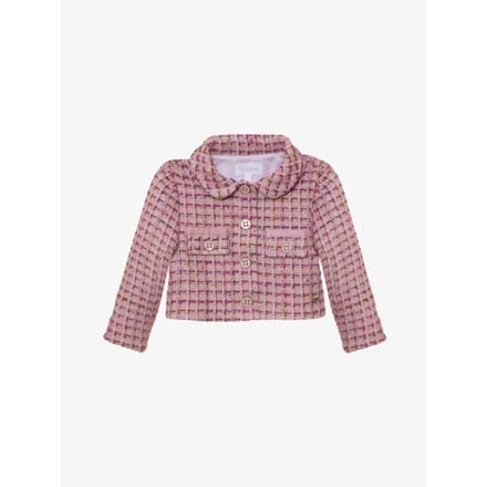 Patachou Meisjes jasje tweed roze