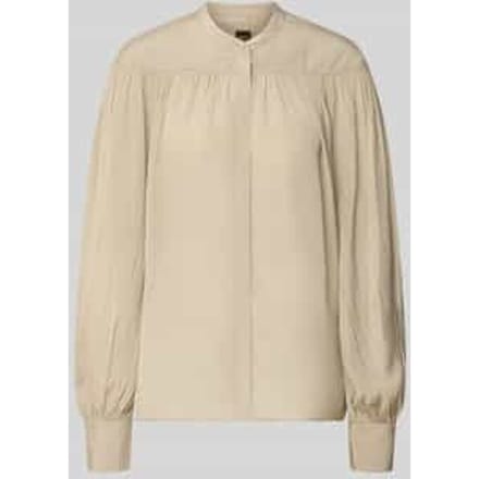 Regular fit blouse met lange mouwen van pure viscose model 'C_Bethena'