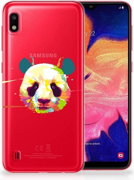 Samsung Galaxy A10 Telefoonhoesje met Naam Panda Color
