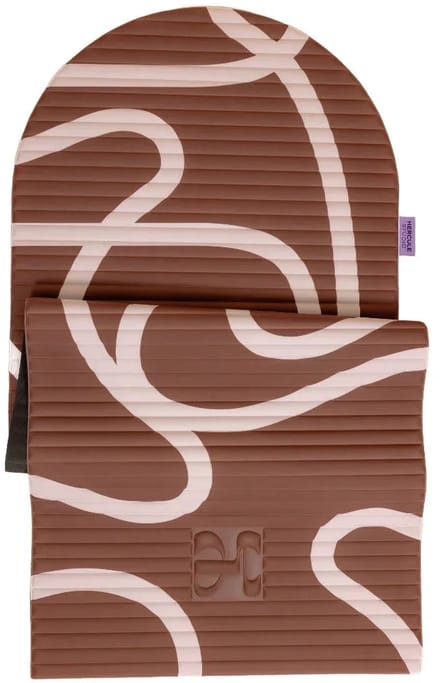 Exercise mat Archy 8 mm - Hercule Studio - bari choco print