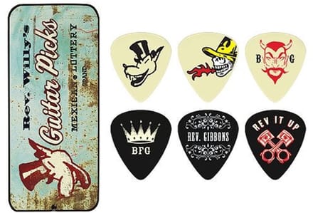 Dunlop RWT02M Rev Willys Mexican Lottery doosje plectrums medium