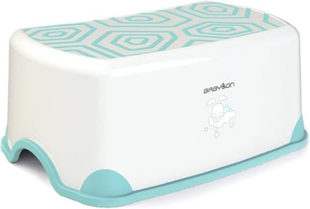 BABYLON Turtle toiletkruk. Baby accessoires opstapkruk voor kinderen, wit
