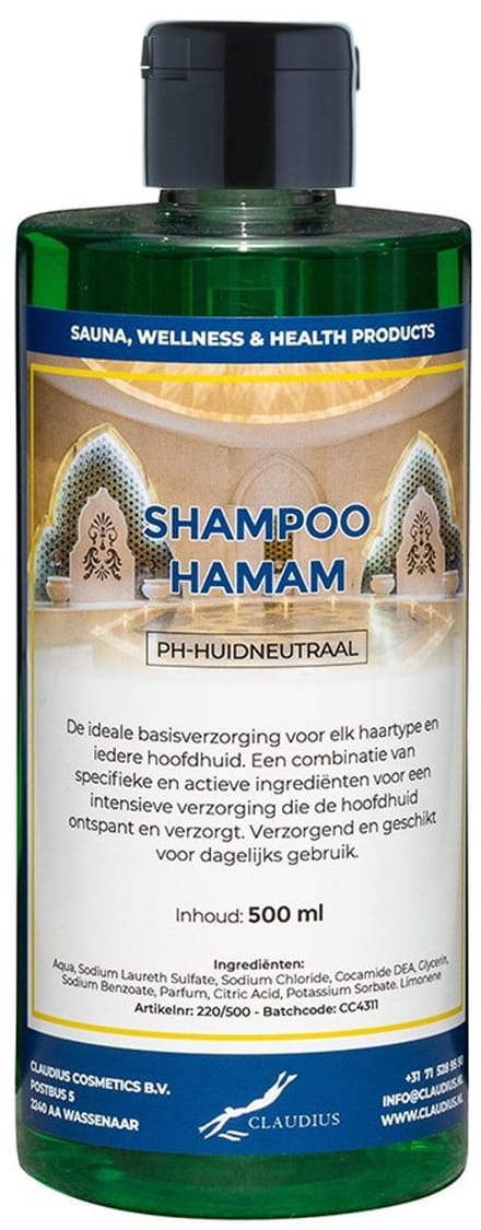 Shampoo Hamam 500 ml met klepdop - haarverzorging