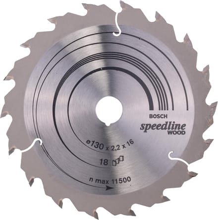 Bosch RUNDSAVKL 130X16MM 18T SPEEDLINE WOOD