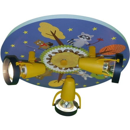 Niermann Standby Plafondlamp Lustige bosdieren met 3 spots