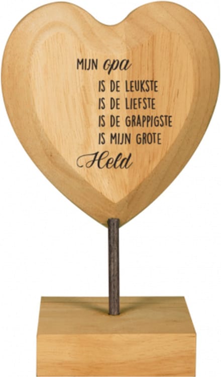 Hart - Opa - Lint: Speciaal voor jou - Cadeauverpakking