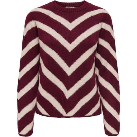 Regular fit gebreide pullover met streepmotief, model 'ELIZA'