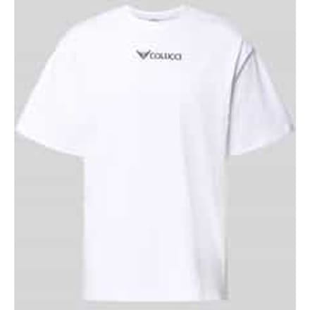 relaxed fit T-shirt met gestikt logo model 'Ikarus'