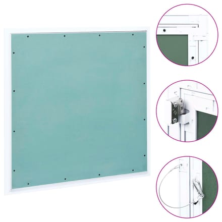 vidaXL - Toegangspaneel - met - aluminium - frame - en - gipsplaat - 500x500 - mm